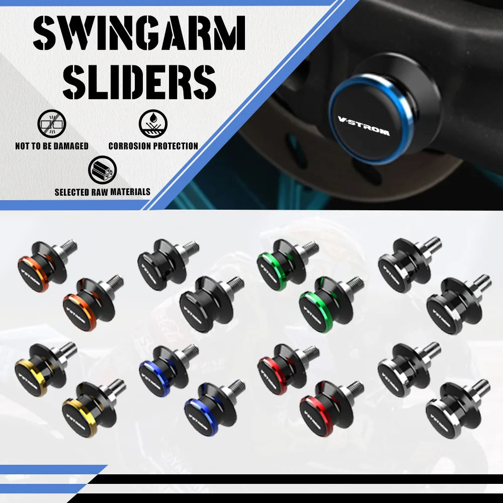 

Motorcycle CNC Swingarm Spools Sliders Stand Screws For Suzuki DL250 DL650 DL1000 DL1050 /XT VSTROM Vstrom 250 650 1000 1050 xt