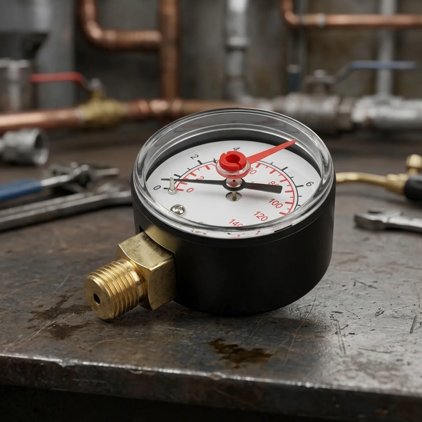 for m10*1 Radial Connection Pressure Gauge Measuring Range 10 Bar For Water Oil Air Pressure Gauge Measuring Gauge