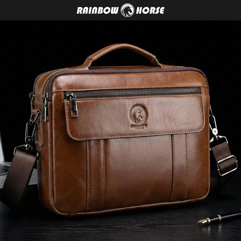 

New men's mini crossbody bag, leather bag, men's texture perfect single shoulder carry on bag, top layer cowhide crossbody bag,