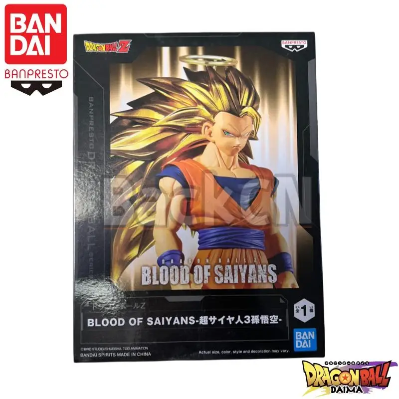 

In Stock Bandai Original Banpresto Dragon Ball Blood of Saiyans Son Goku Model Doll Brand New Boxed Action Figure Model Garage