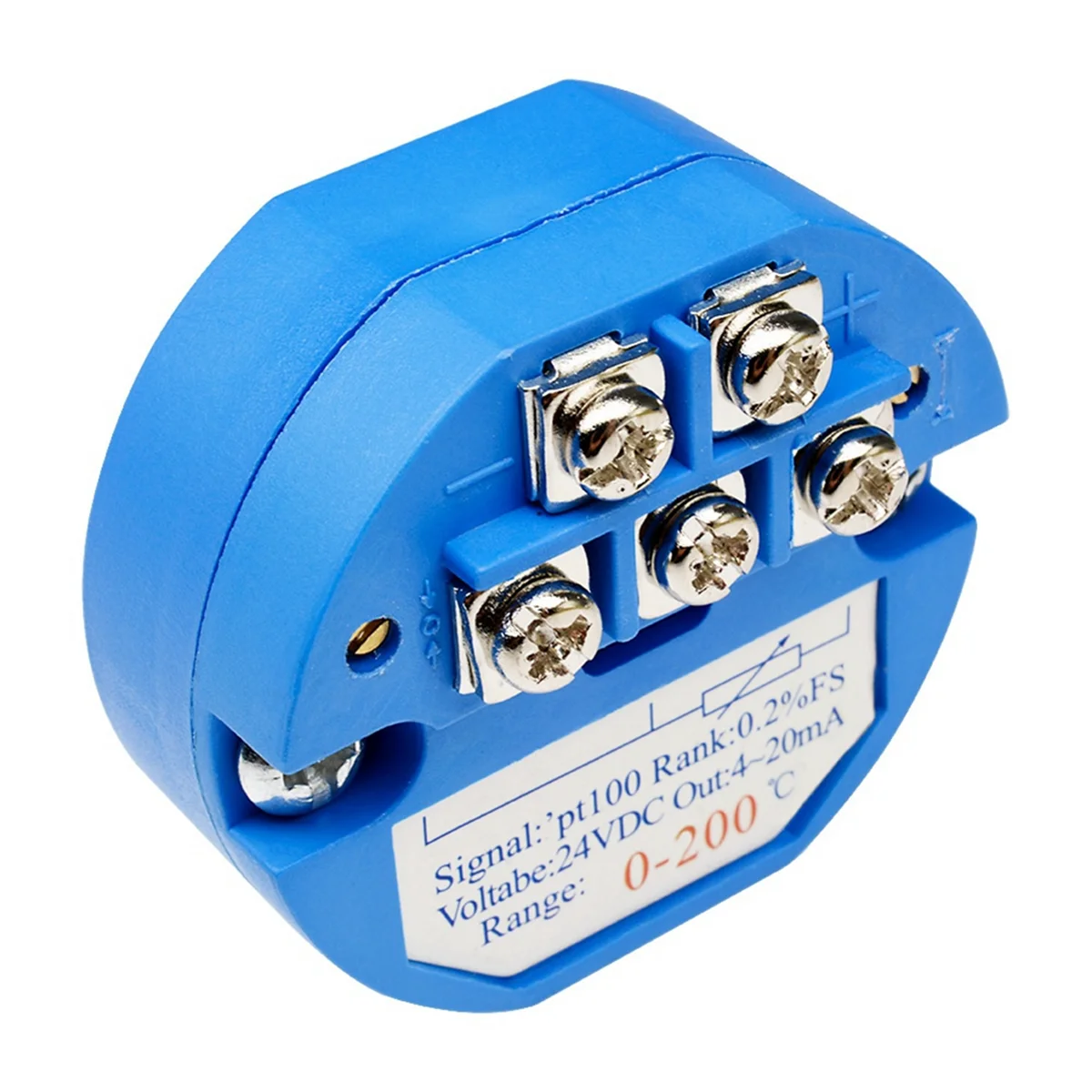 A62T-PT100 0-200 Degree Temperature Sensing Transmitter 4-20MA Output Head Mounted Temperature Transmitter