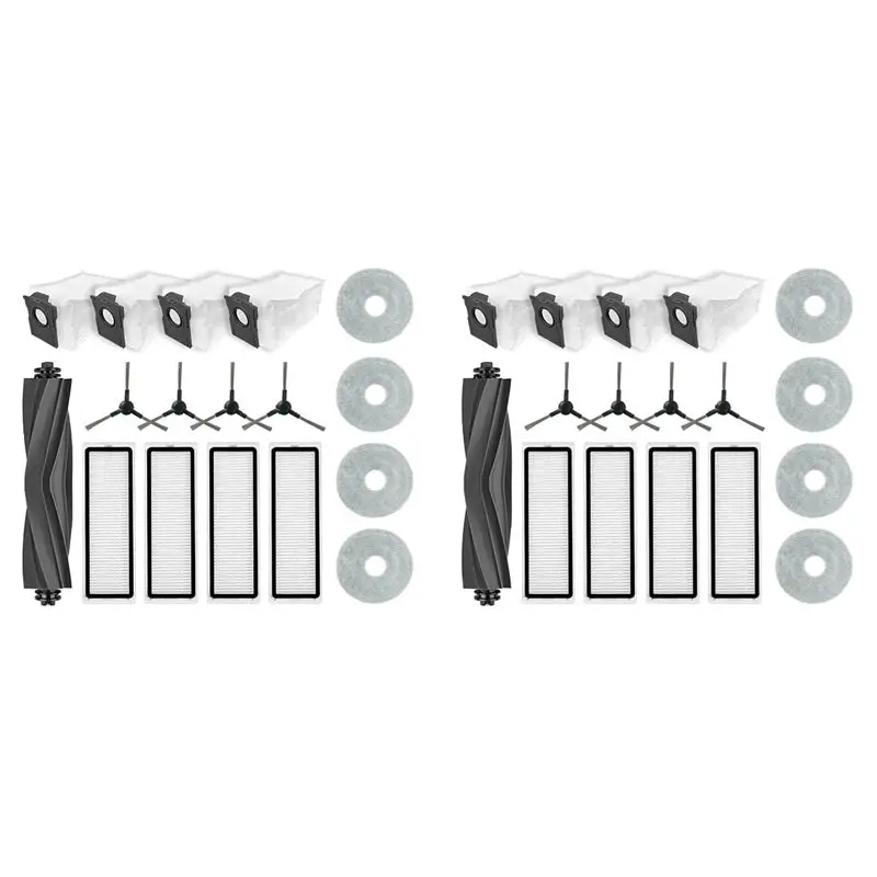 A36T-2 Set For Dreame Bot L10s Plus Replacement Parts Accessories Main Side Brush Hepa Filter Mop Cloth Dust Bag