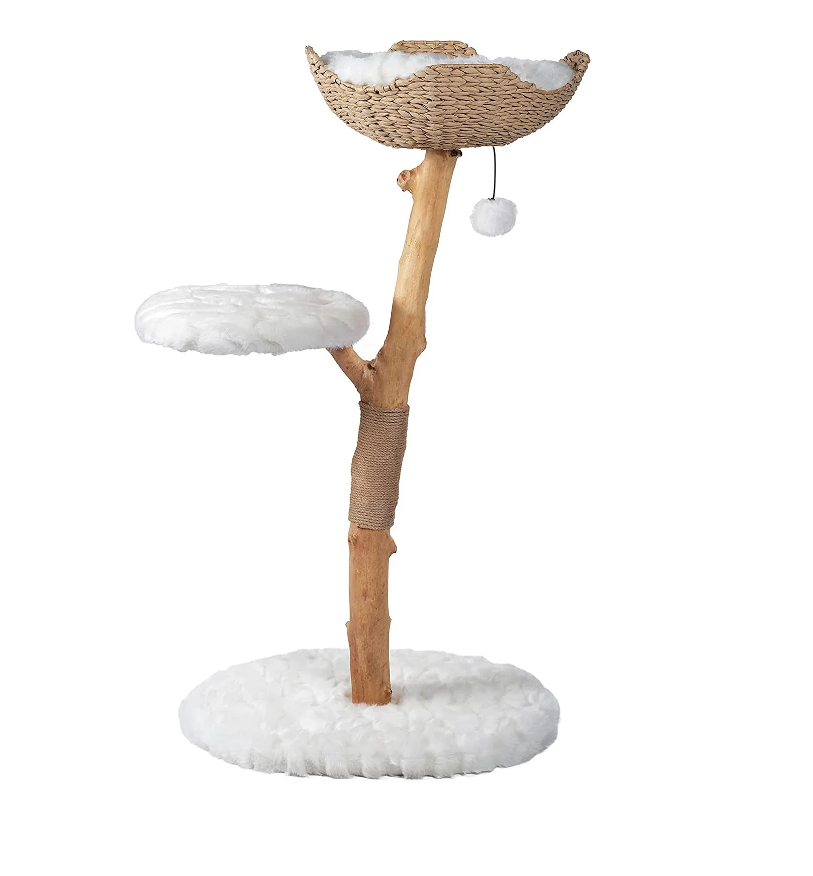 

Wholesale Multifunctional Cat Climbing Frame Trees Flower Design Scratcher for Big Cats Made with Durable Sisal Paper Cat Litter