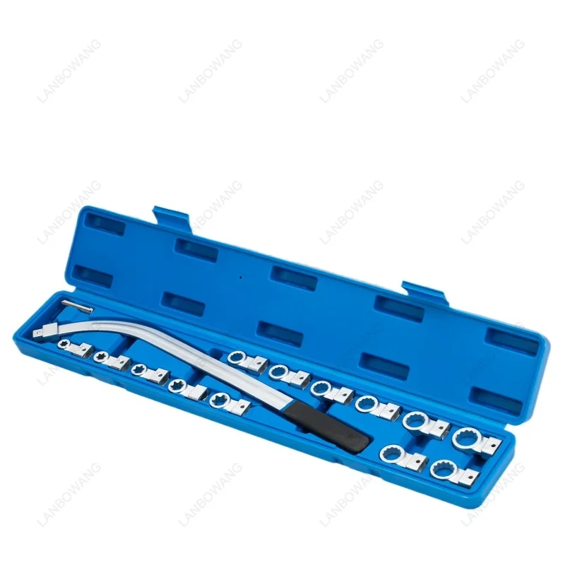 15Pcs Auto Engine Belt Adjustable Wrench Pulley Idler Tension Wheel Disassembly Tool For Car Repair