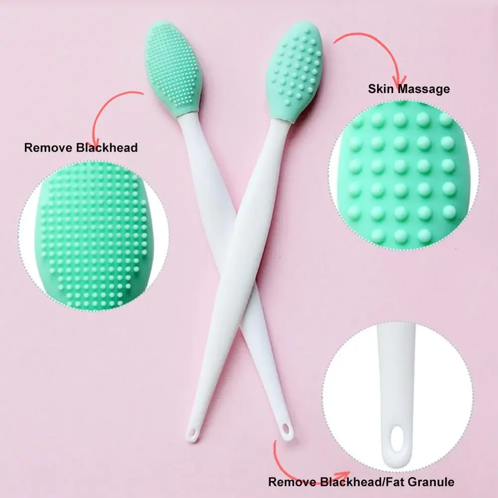 Portable Silicone Facial Cleanser Finger Blackhead Acne Remove Pores Beauty Remover Tool Facial Cleansing Brush None Electric