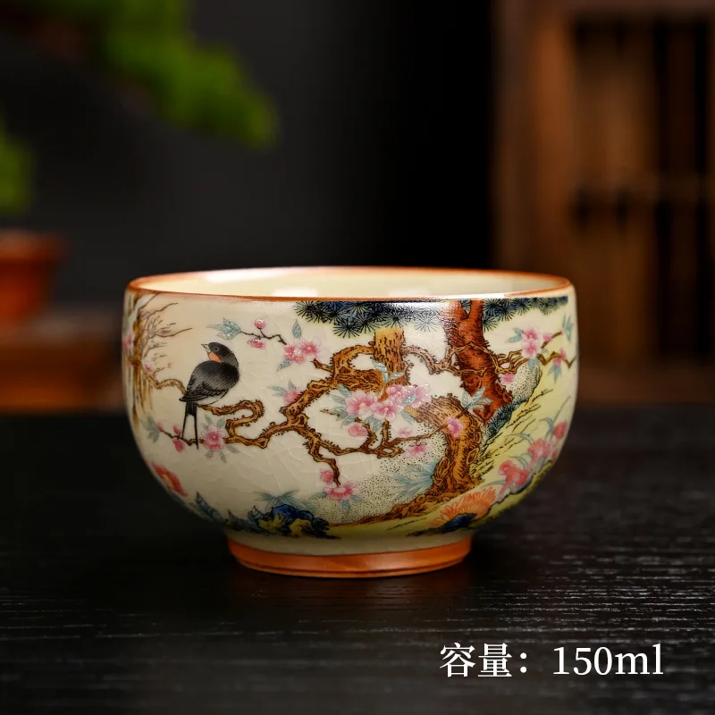 CX enamel tea cup personal cup ceramic commemorative companion