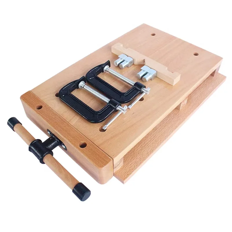 30-50CM Portable Woodworking Bench Desktop Wooden Vise Workbench Wood Clamping and Processing Tool