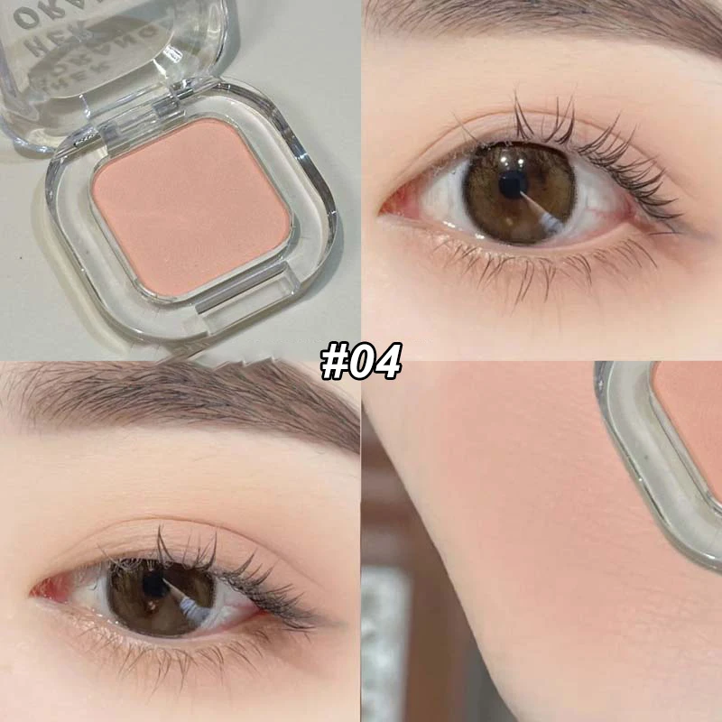 Rotbraune Monochrome Eyeliner-Lidschatten-Puder-Palette Seidig Matte Schokoladenfarbene Lying-Silkworm-Eyeliner Wasserfestes Aegyo-sal Make-up