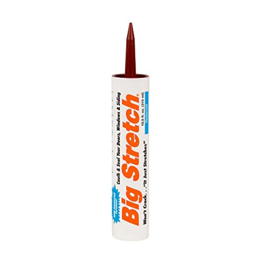 

10012 10.5oz Sealants 10.5-Ounce Redwood Big Stretch Caulk and Seal, 10.5-Ounce Pack of 6