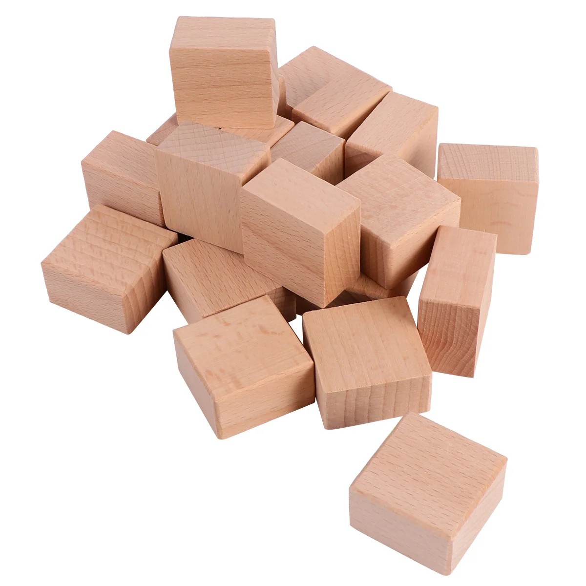 20Pcs Wood Block Blank Hard Wood Rubber Stamp mounts Scrapbooking for DIY