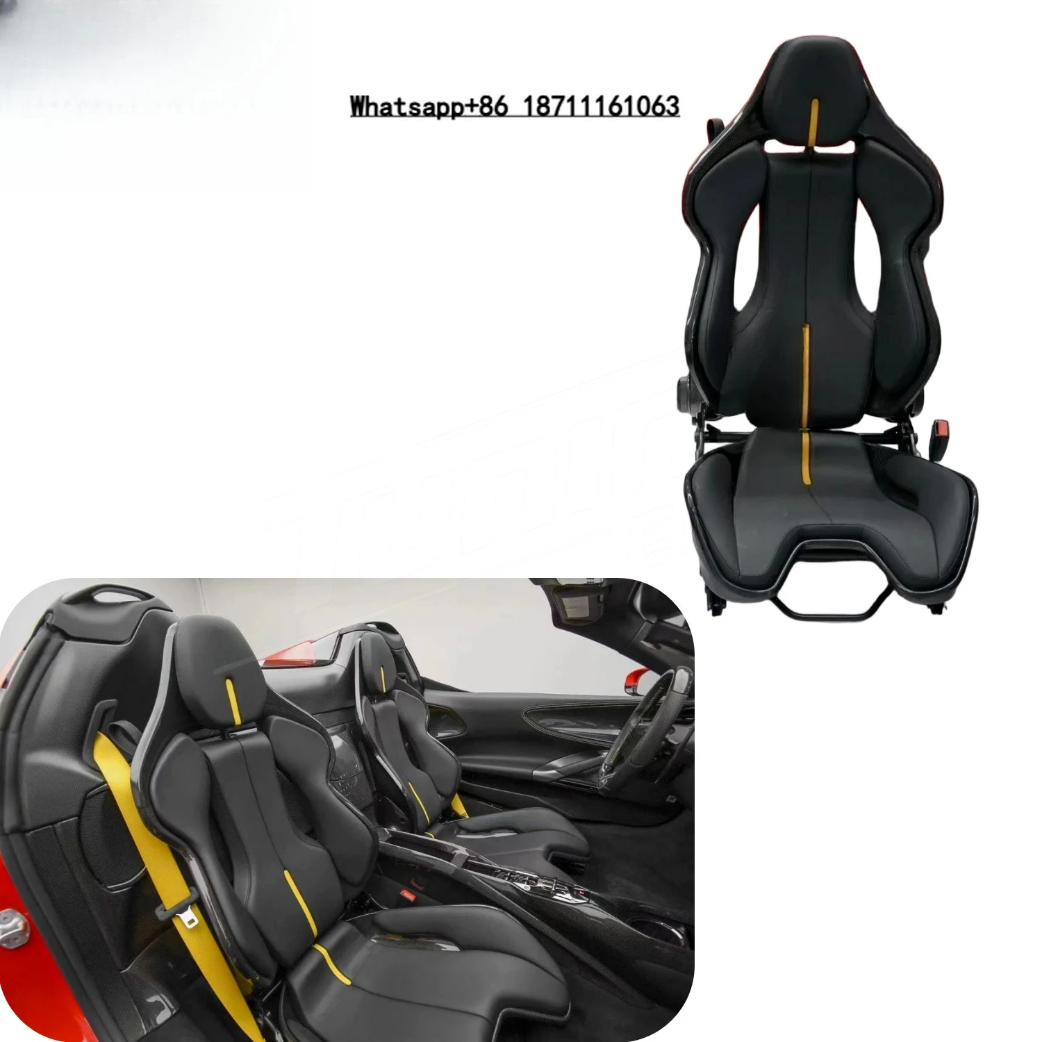 Hot Selling Dry Carbon Fiber Racing Seats SF90 296 488 Interior Upgrade Universal Conversion Auto Parts