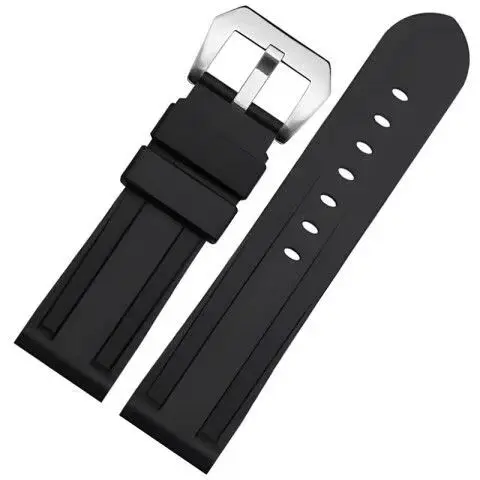 No Logo Rubber Watch Band 20mm 22mm 24mm 26mm Strap For Bracelet Universal Replacement Wristband Men Belt Sport Silicone Straps