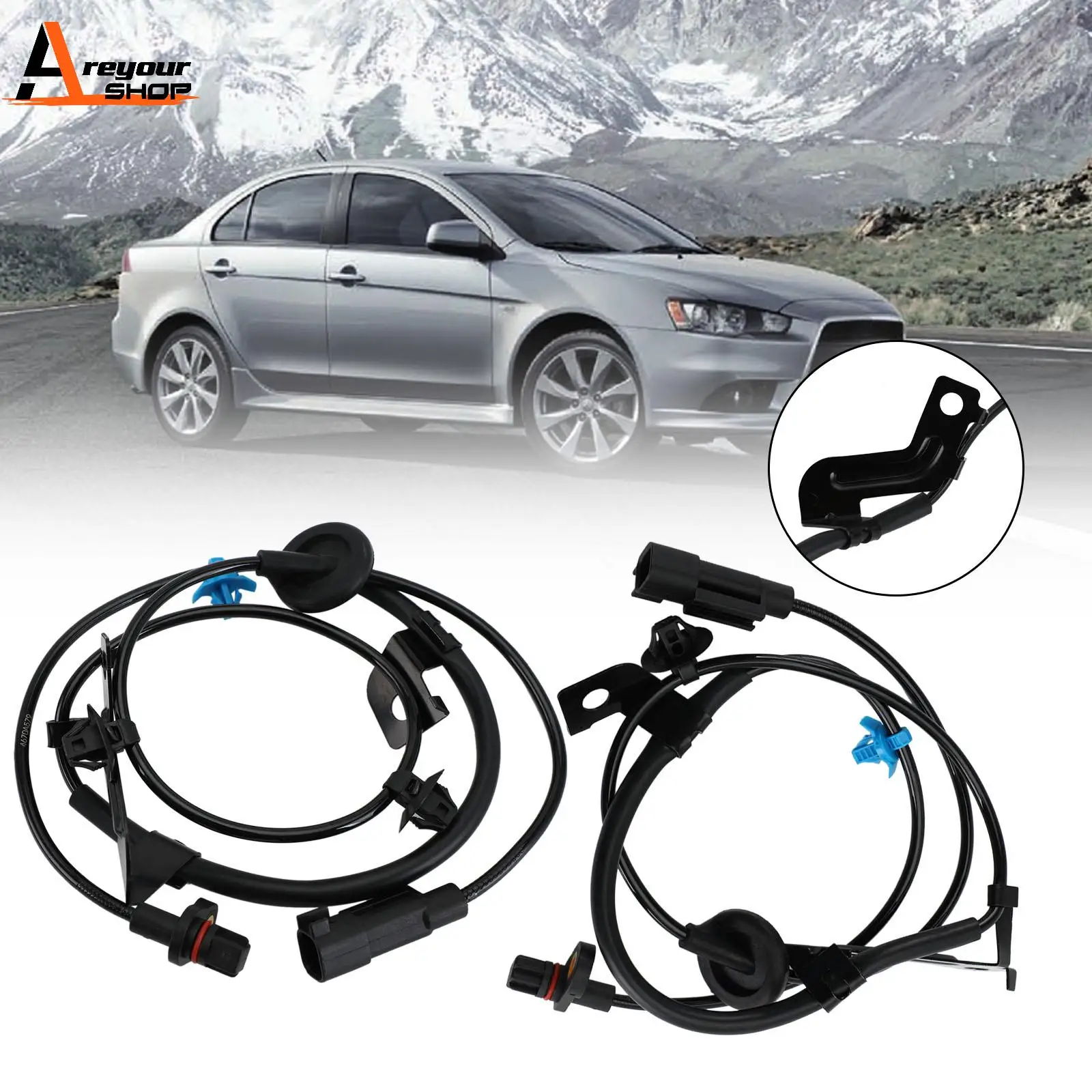 Areyourshop 4670A580 For Mitsubishi Outlander Rear Left&Right ABS Wheel Speed Sensor 4670A579 MN116244 Car Auto Parts