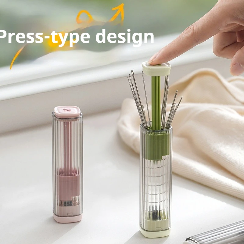  Magnetic Needle Case with Pop-Up Travel Sewing Needle Storage Holder Portable Organizer Box for Embroidery Pin,Knitting