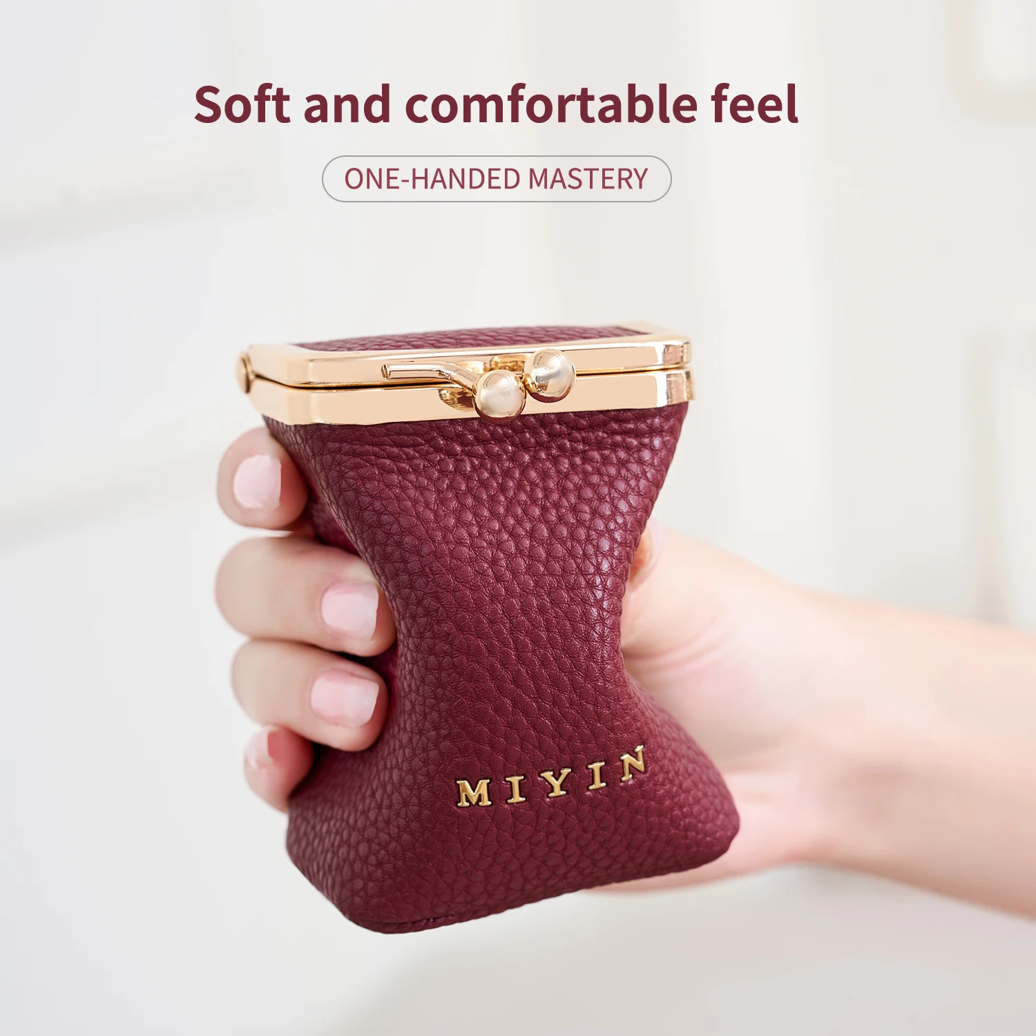 Luxury Style Mini Portable Women's Lipstick Organizer Also Functions as a Jewelry Earphone and Coin Purse with a Built-in Mirror view 4