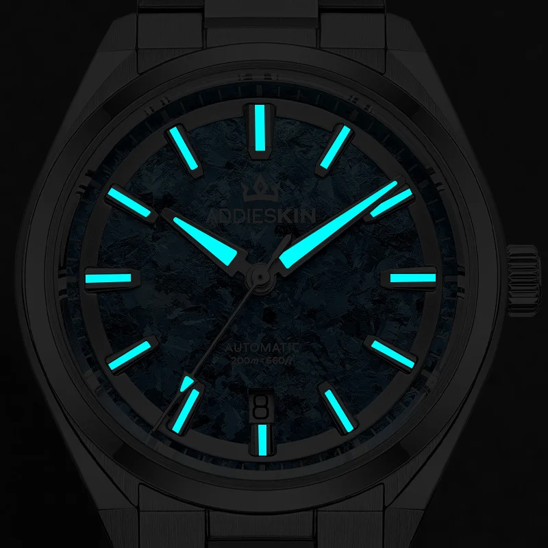 AddiesKIN Men's Watch BGW9 Super Luminous Sapphire Glass Ice Crystal Titanium Dial 20Bar Diver K006  Mechanical Automatic Watch view 6