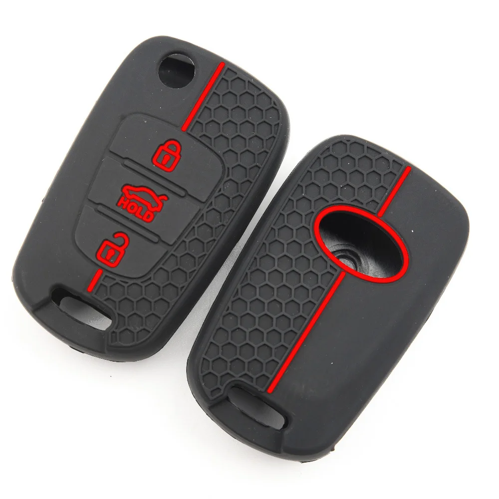 Protective Key Cover For Kia Soul Venga Picanto Rio Sorento Ceed Sportage For Hyundai i20 i30 Veloster ix20 Shockproof Flexible