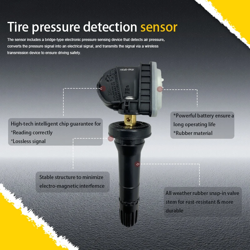 1/4 قطعة 433 ميجا هرتز مستشعر مراقبة ضغط الإطارات TPMS 3641100XKR02A ، 3641101XKN01A مناسب للجدار العظيم هافال F5 F7 F7X H2S H4 H6III #3