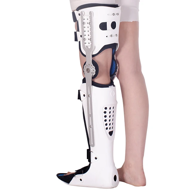 Adjustable Knee Joint Support Articular Lower Limb Fixation Ankle Foot Orthosis Brace