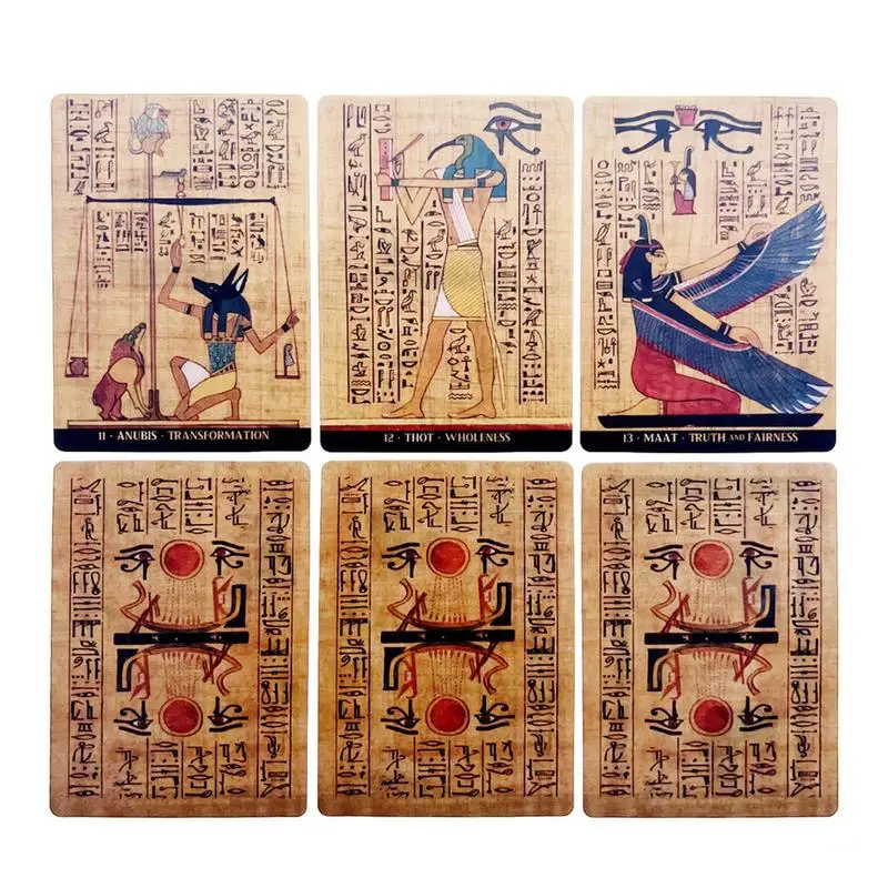 Tarot Cards EGYPTIAN GODS ORACLE CARDS English Version For Female Girls Board Game Oracle Cards Party English Playing Cards