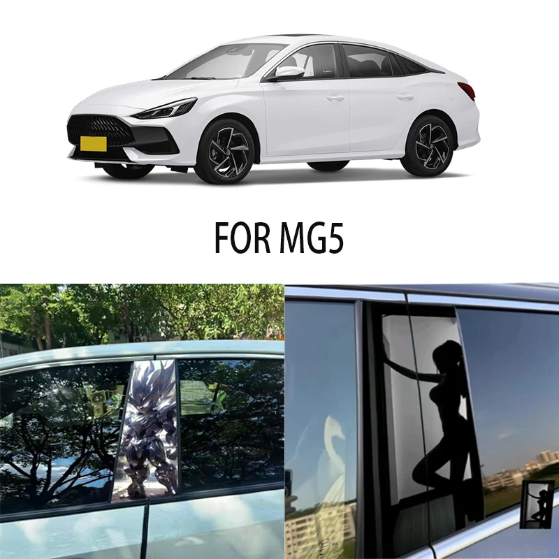 

Door Window Decoration Trims Pillar Posts Stickers Auto Styling For MG5 Car accessories