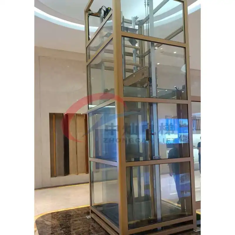 مصاعد الركاب الكهربائية التجارية/Ial 400 كجم معتمدة من CE 2-5 قصص منازل فيلا مصاعد منزلية