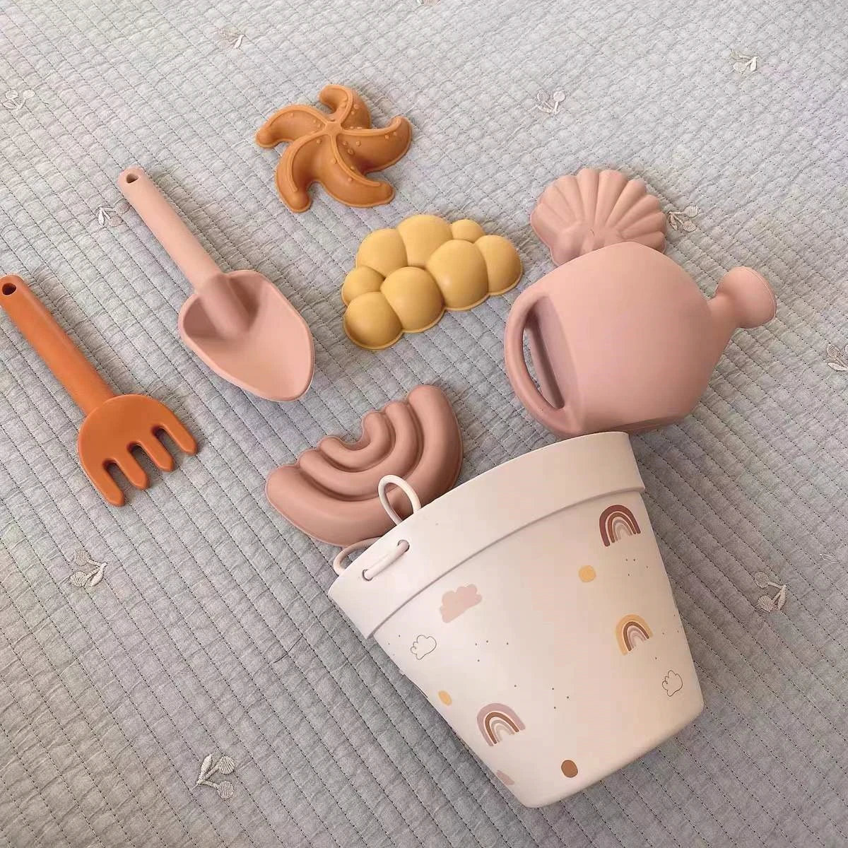 Jouets de bain pour bébés, modèle animal mignon, pour la plage, en caoutchouc, moule de sable, ensembles d'outils