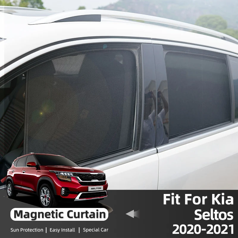 

Car Sunshade For Kia KX3 Seltos 2023 2022 2021 2020 Front Windshield Curtain Window UV Protection Sun Shade Shield Visor blinds