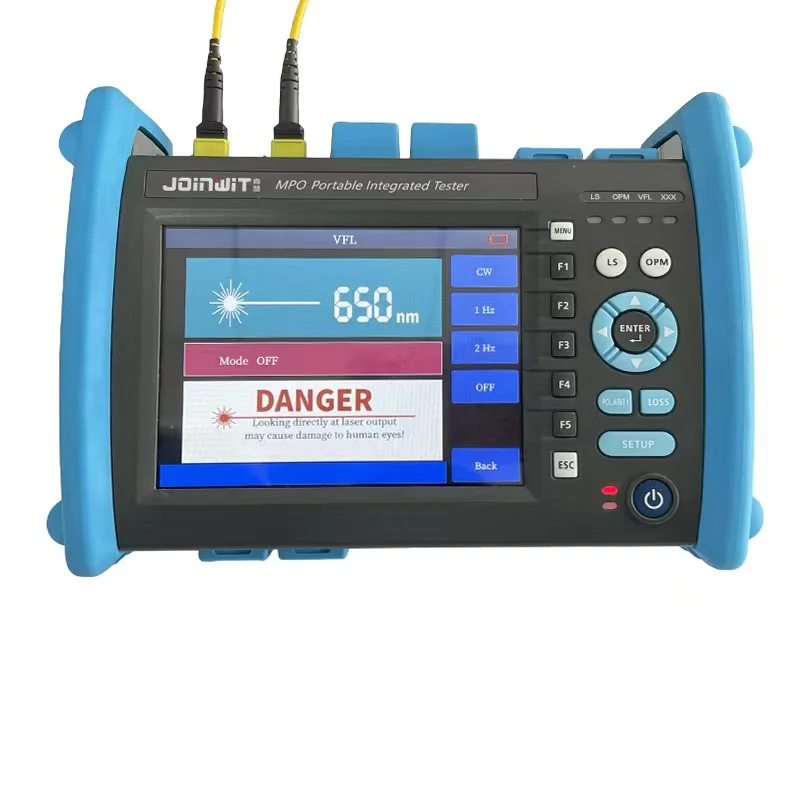 JoinWit MPO Integrated Tester, Color Touch Screen, Fiber Test Equipment, USB Port, 12 Cores or 24 Cores, 5.6 in, JW3502