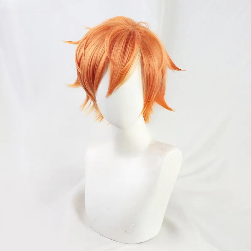 

Anime Shinonome Akito Cosplay Wig Anime Akito Shinonome Short Orange Heat Resistant Synthetic Hair Party Wigs