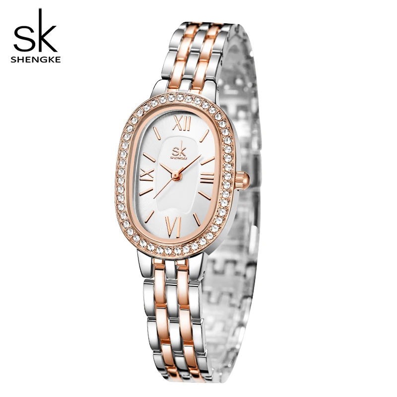 Shengke Elegant Design Ladies Watches Top Luxury Diamond Women\'s Quartz Wristwatches SK Brand Best Gifts Clock Reloj Mujer