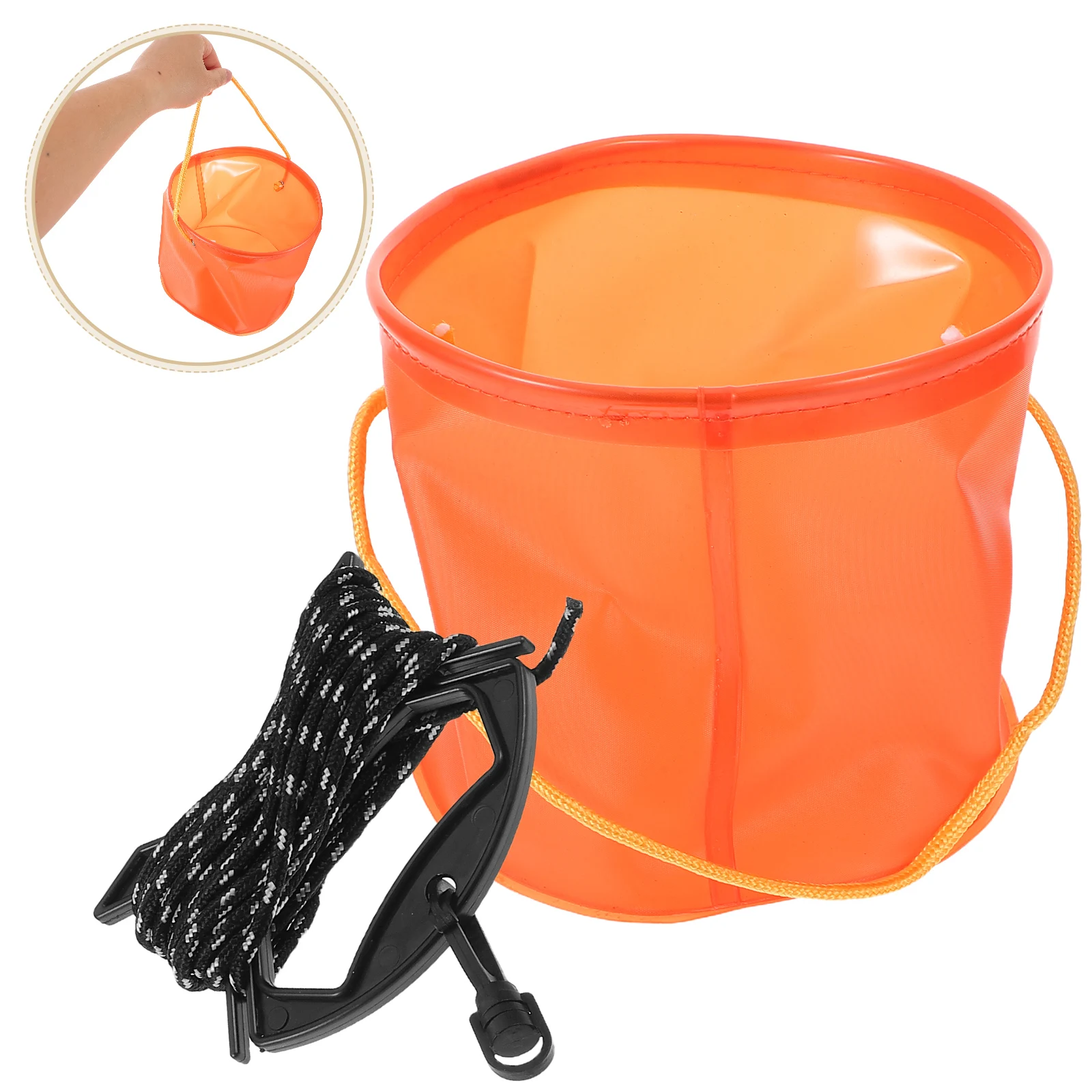 

Eva Bucket Foldable Bait Container Rope Handle Net Lightweight Collapsible Portable Outdoor Water Carrier For Camping Beach Lake