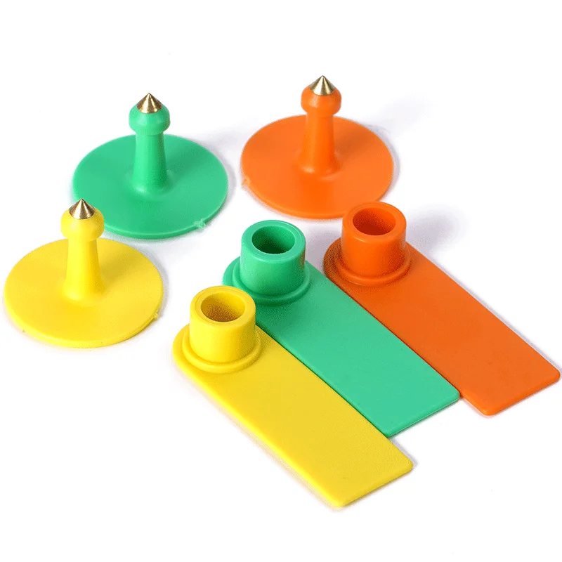 الأغنام الماعز الأذن العلامات دون عدد الأذن الليزر الكتابة النحاس رئيس أقراط مزرعة الحيوان تحديد الأذن العلامة 100 قطعة #3