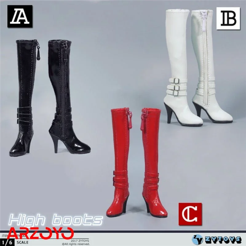 

In Stock ZYTOYS ZY1008 1/6 Scale Female High Boots Hollow Shoes Model Fit 12'' TBL PH JO Soldier Action Figure Body Dolls