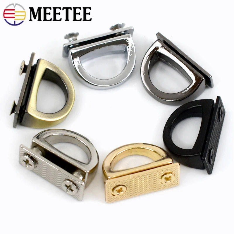 4/10Pcs Meetee 14mm Metal Bag Side Clip Buckle Handbag Hanging Hook Bags Chain Strap Connector Clasp Luggage Hardware Accessory