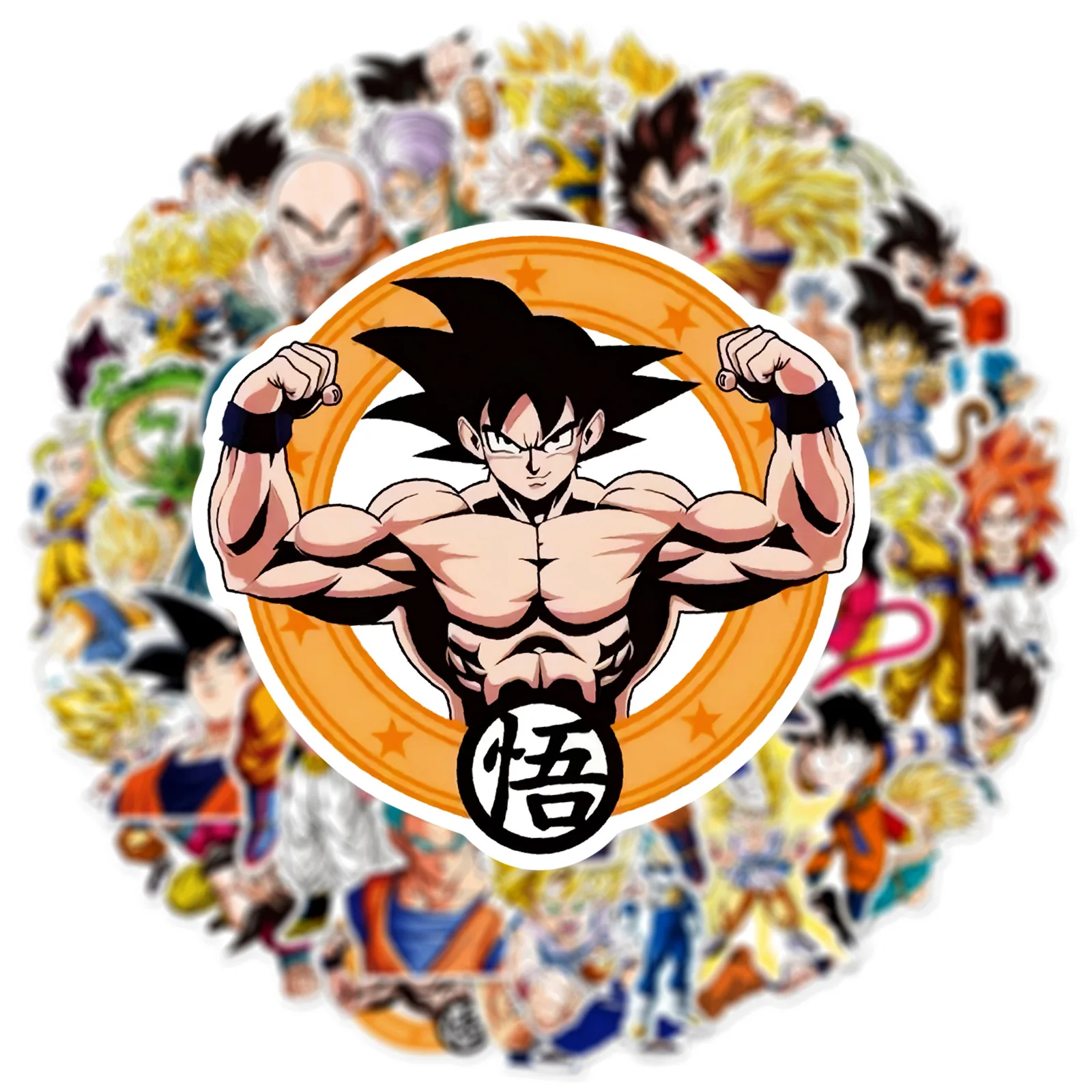 10/30/50pcs Anime Dragon Ball Stickers for Kids Graffiti Decals Skateboard Laptop Water Bottle Motorcycle Cartoon Sticker Toy