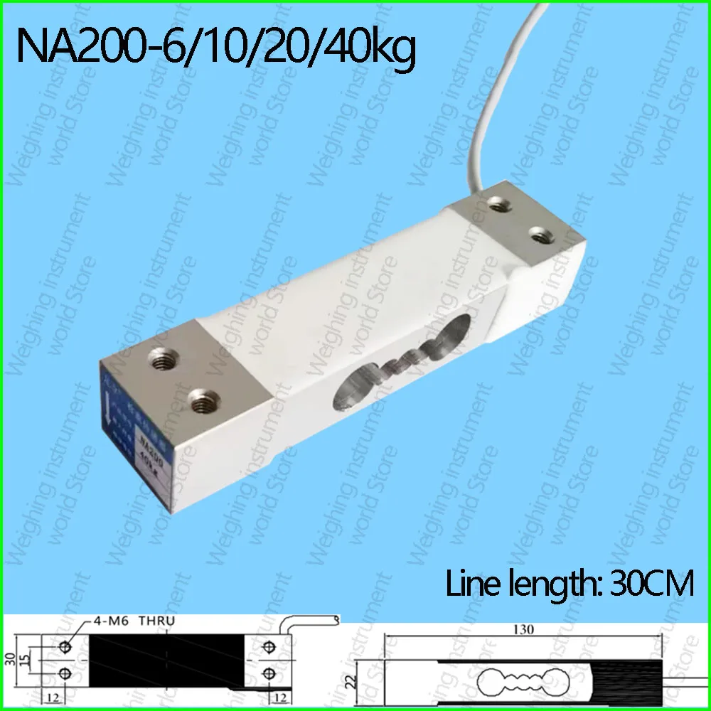 NA200 sensor timbangan elektronik, penimbang sensor tekanan sel beban 6kg 10kg 20kg 40kg