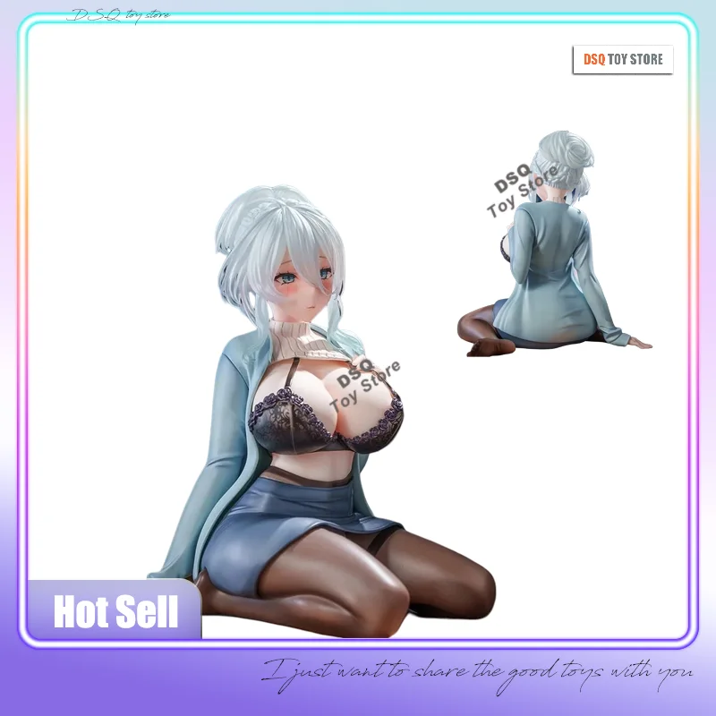 12cm Snowy Wild Anime Doll Mifuyu Snowy Wild Doll Sitting Sexy Girl Doll PVC Model Statue Collection Toy Boy Gift