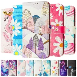 Note14 Leather Phone Case For Xiaomi Redmi Note 14 Pro 4G Note14 Pro+ Plus 5G Flip Cover Wallet Magnetic Painted Cases Cat Bear