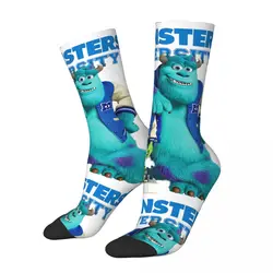 Funny Monsters University Mike And Sulley Skateboard Socks Polyester Middle Tube Socks for Women Men Sweat Absorbing