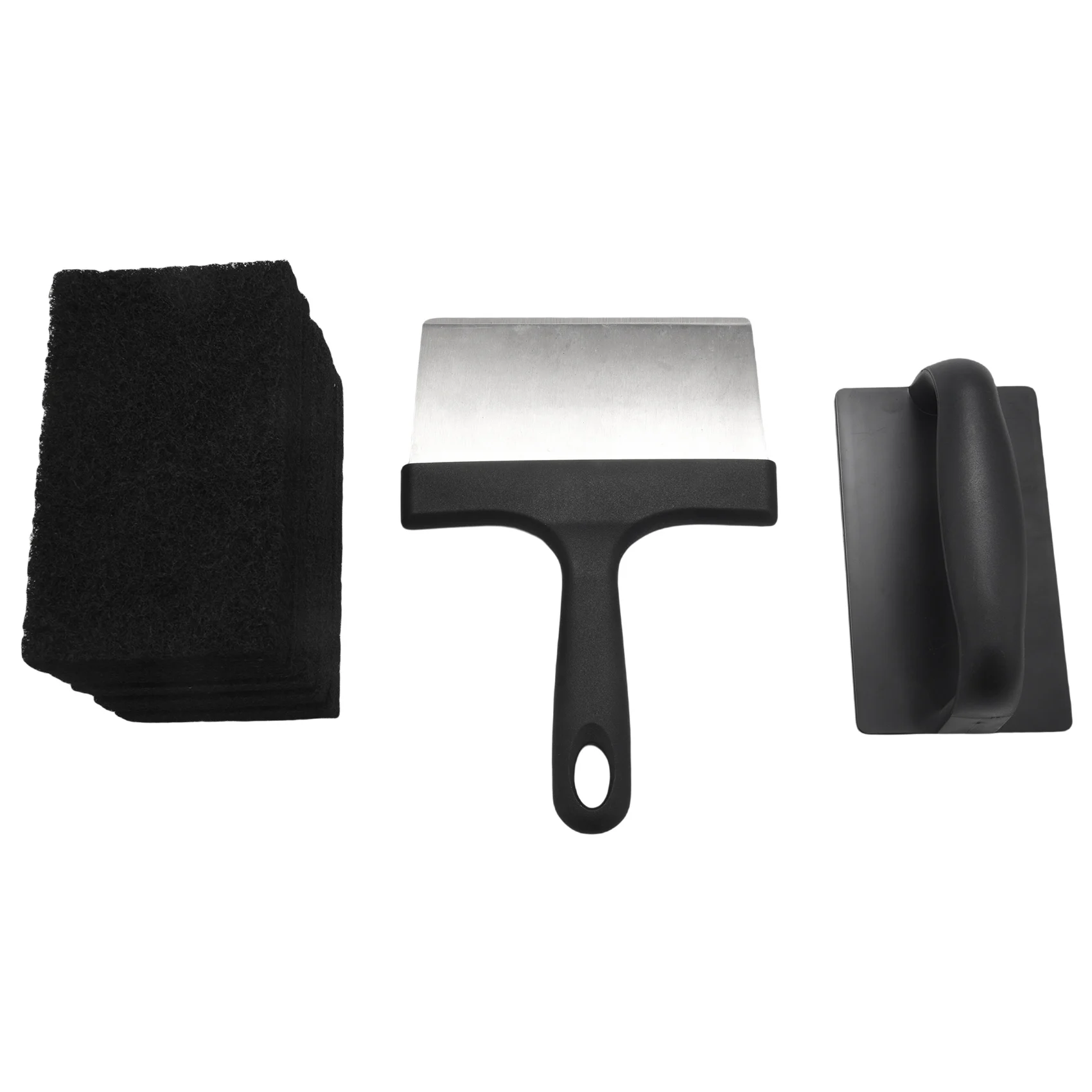 M10K Versatility Griddle Cleaning Kit Grill Cleaner Tool Set for Hot or Cold Surfaces Scraper Cleaning Brushes