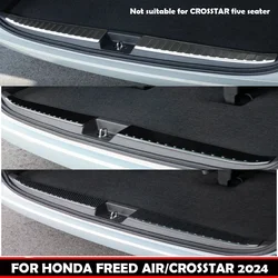 For Honda FREED AIR/CROSSTAR 2024 stainless steel Built-in Rear Bumper Protector door Sill Trunk Tread Plate Trim Accessories