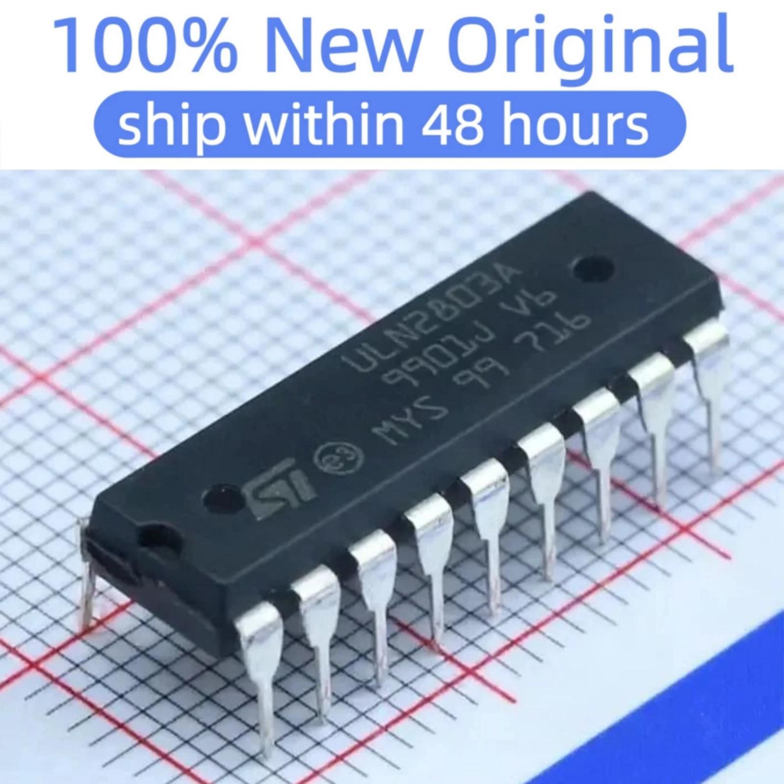 (1-100PCS)ULN2803A DIP-18 100% New original