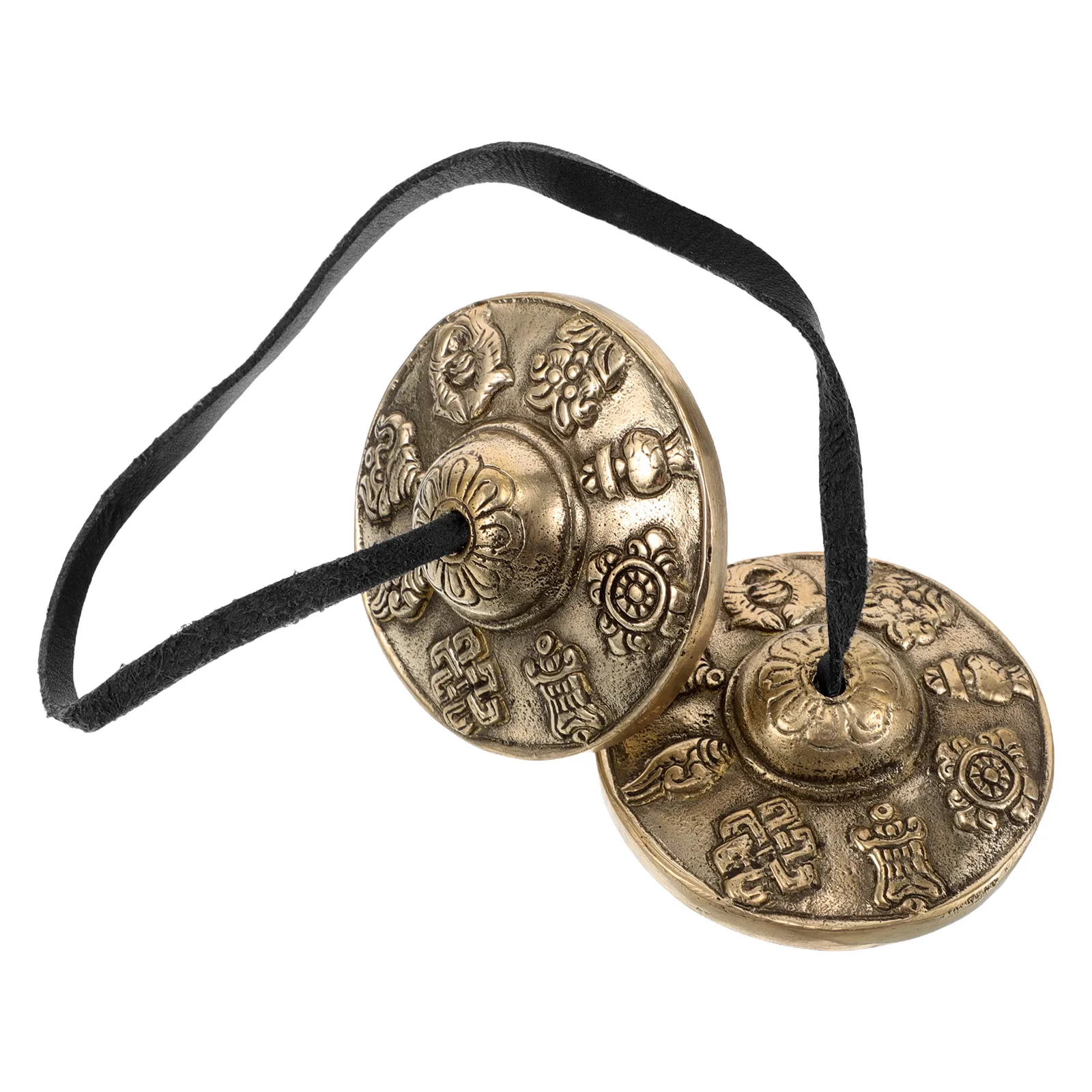 

1 Pair Brass Tingsha Cymbals Tibetan Finger Meditation Bells Relaxation Musical Instruments For Yoga Spiritual Rituals