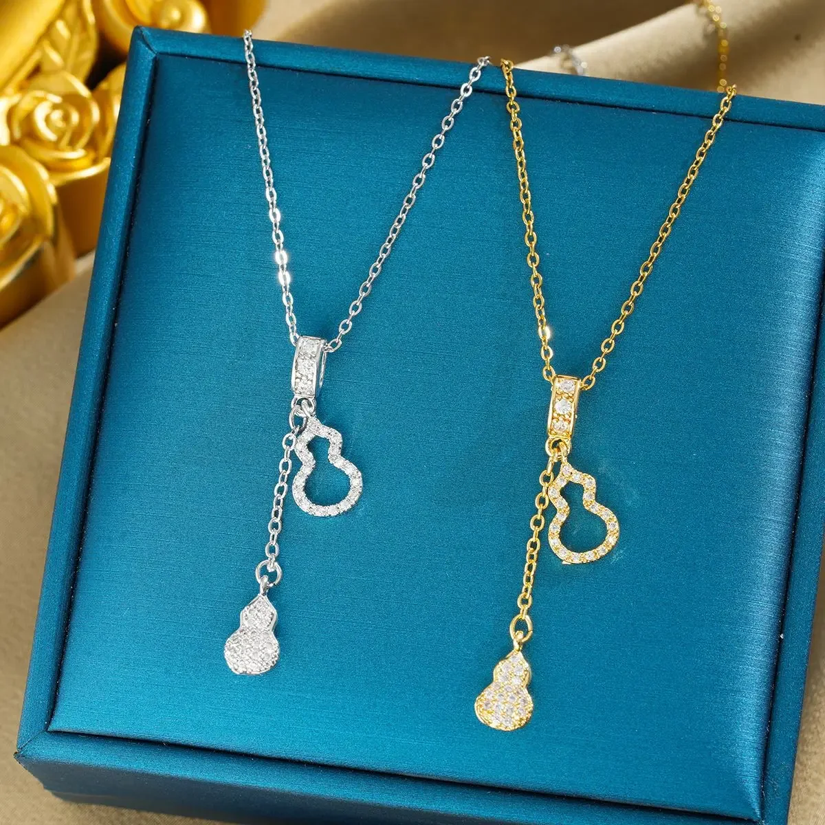 Женское колье с выдолбленными бриллиантами, модное колье из тыквы, легкие роскошные аксессуары, колье на ключицу