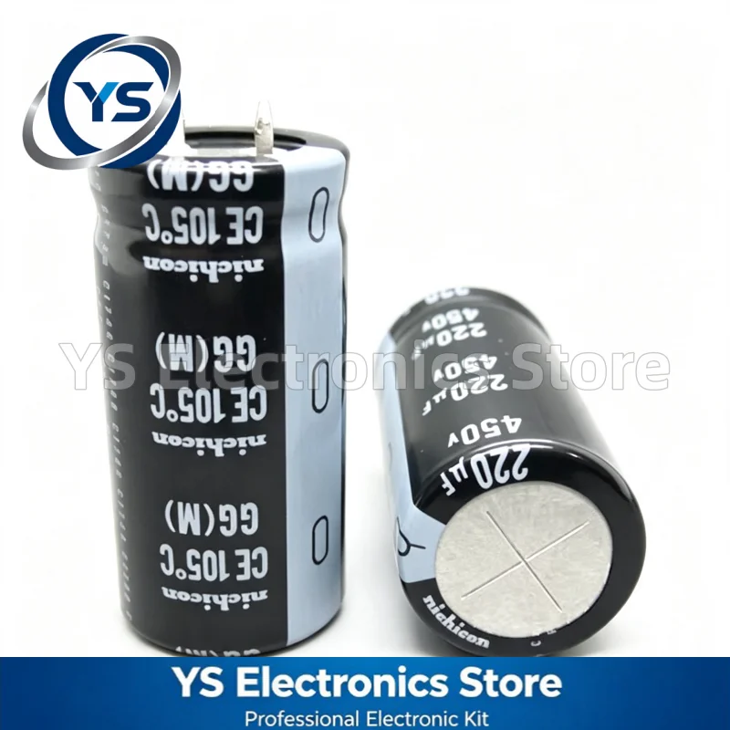 Nichicon GG Series 450V220uF 22x45mm LGG2W221MELZ45 220UF450V 450V 220UF Aluminum Electrolytic Capacitor 20% New and Original