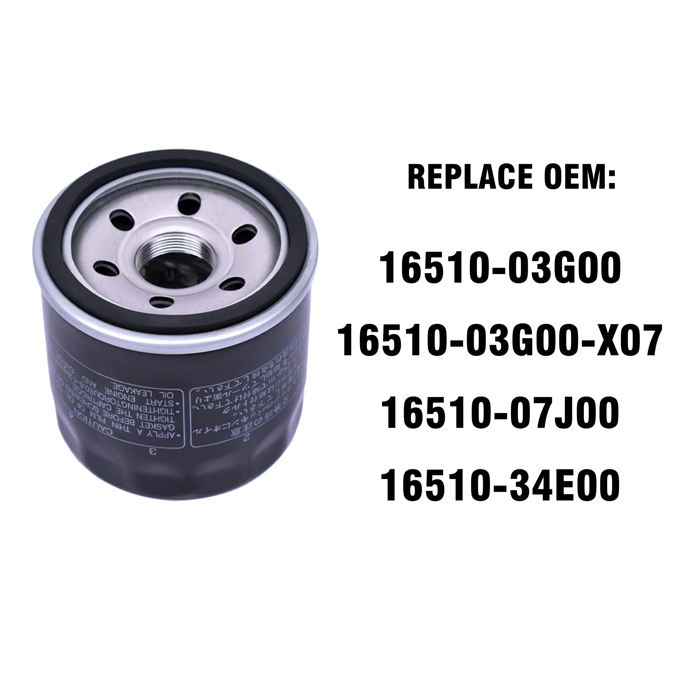 Oil Filter 16510-03G00 16510-03G00-X07 16510-07J00 16510-34E00 Replacement For Suzuki AN650 AN650A Burgman 650 2002-2018