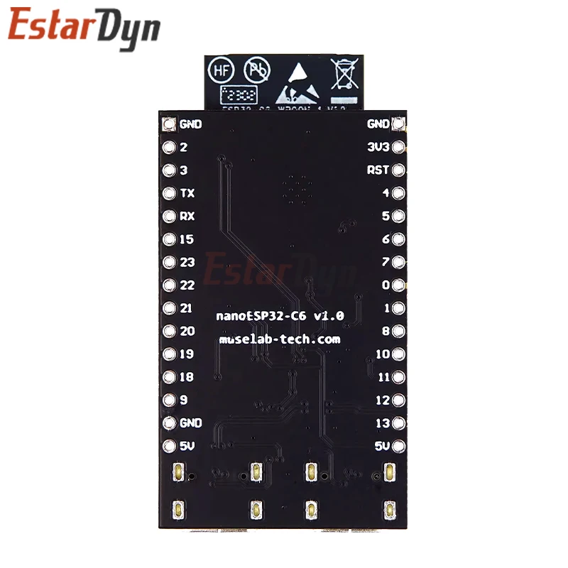 ESP32-C6 ESP32 WiFi+Bluetooth Internet Of Things Dual Type-C Development Board ESP 32 Core Board ESP32-C6-DevKit C N4R2