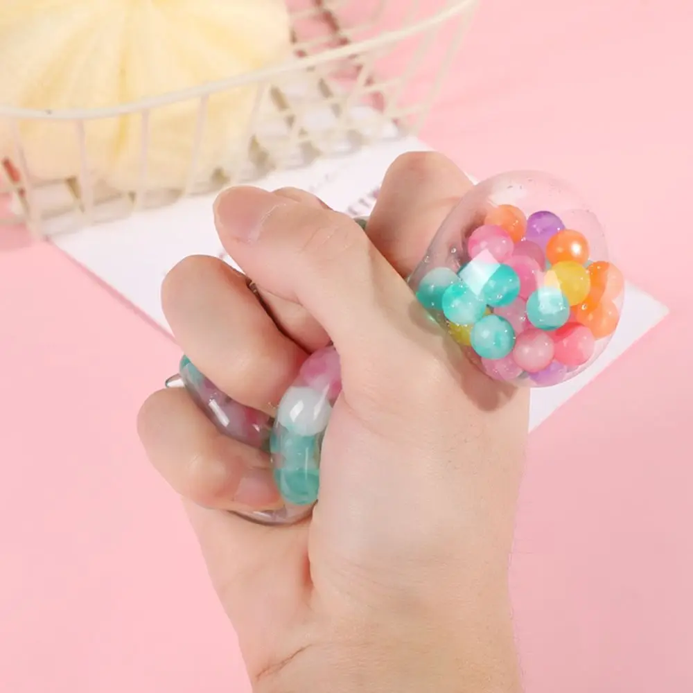 4PCS Lovely TPR Cat Paw Squeeze Toy Love Shape Maltose Ball Squeeze Cat Paw Ball Colorful Cartoon Cat Claw Pinch Toy Kids