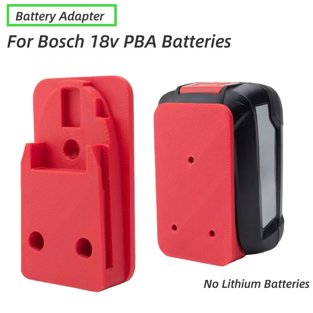 

Wall Mount for Bosch PBA 18V Battery Series Battery Wall Dock Holder Stand